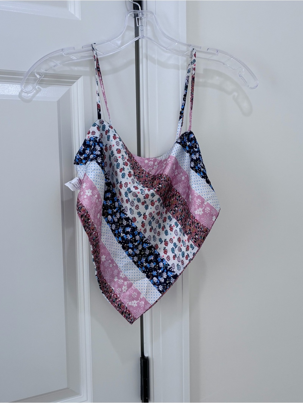 Princess Polly Floral Bandana Cami in White, Pink & Teal